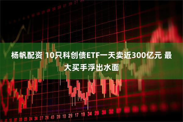 楊帆配資 10只科創債ETF一天賣近300億元 最大買手浮出水面